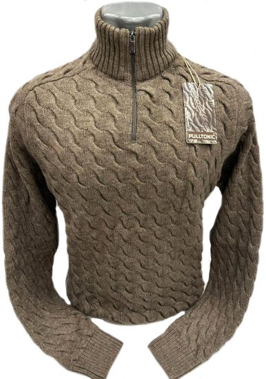 Pulltonic из шерсти и кашемира на коротком замке "ВОЛНА" Размеры (46-54)