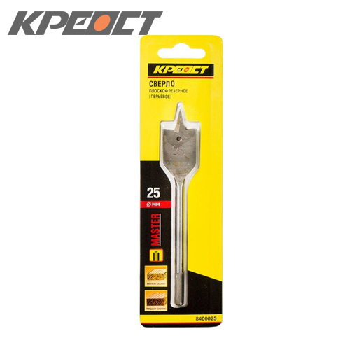 КРЕОСТ Сверло по дереву перовое 25,0мм