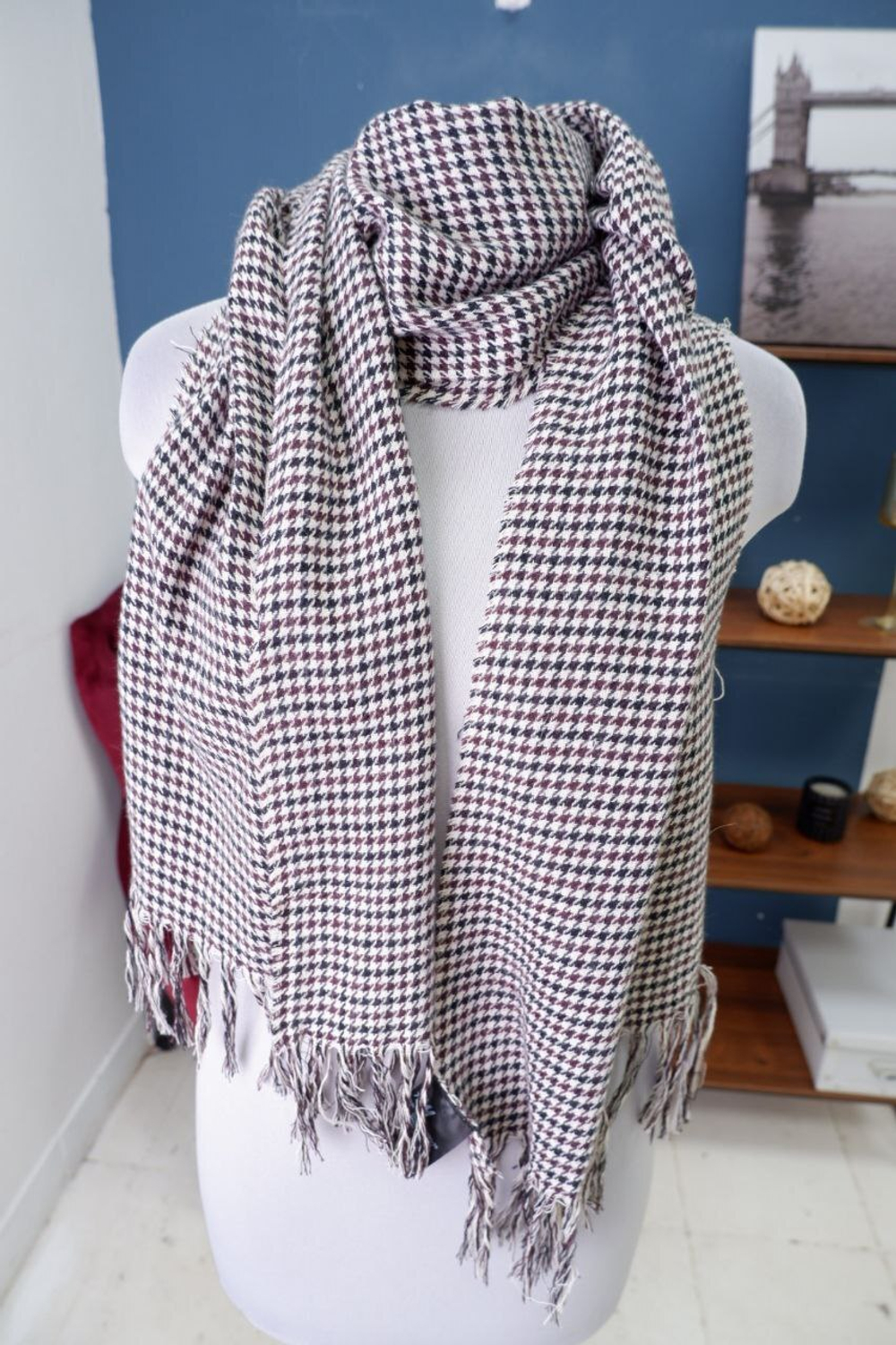 Шарф в рубчик