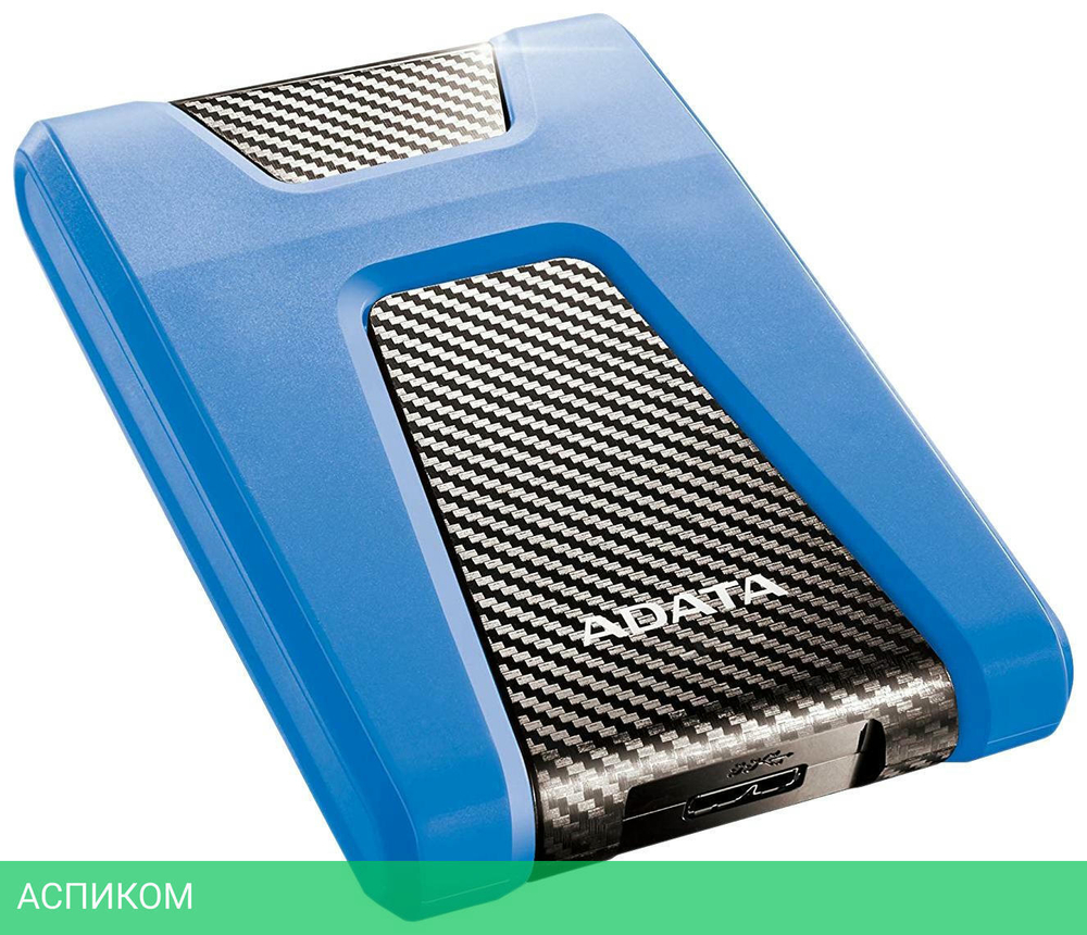 Внешний накопитель A-Data HD650 1Tb USB Blue (AHD650-1TU31-CBL)