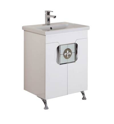 Тумба Onika ФЛОРЕНА-КВАДРО 60.10 белая с раковиной Cersanit COMO-60