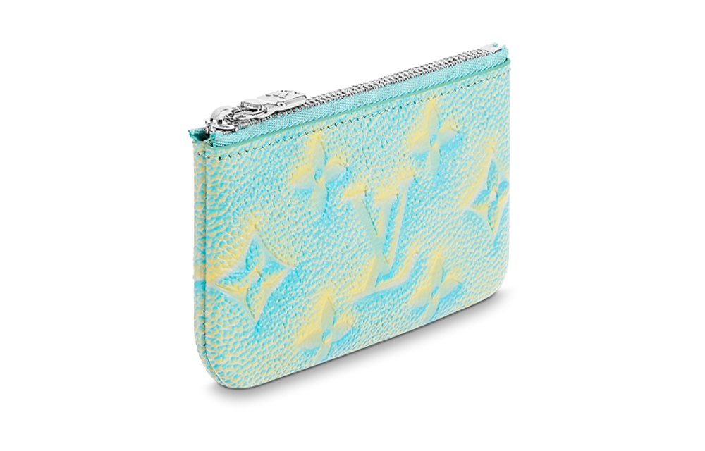 LOUIS VUITTON Key Pouch Vert D"eau Green