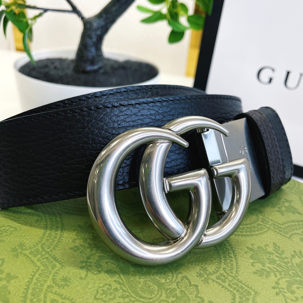 Gucci Двухсторонний кожаный ремень