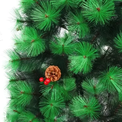 Ёлка «Тайга» 180 см, леска с шишками и ягодами (220 веток)
