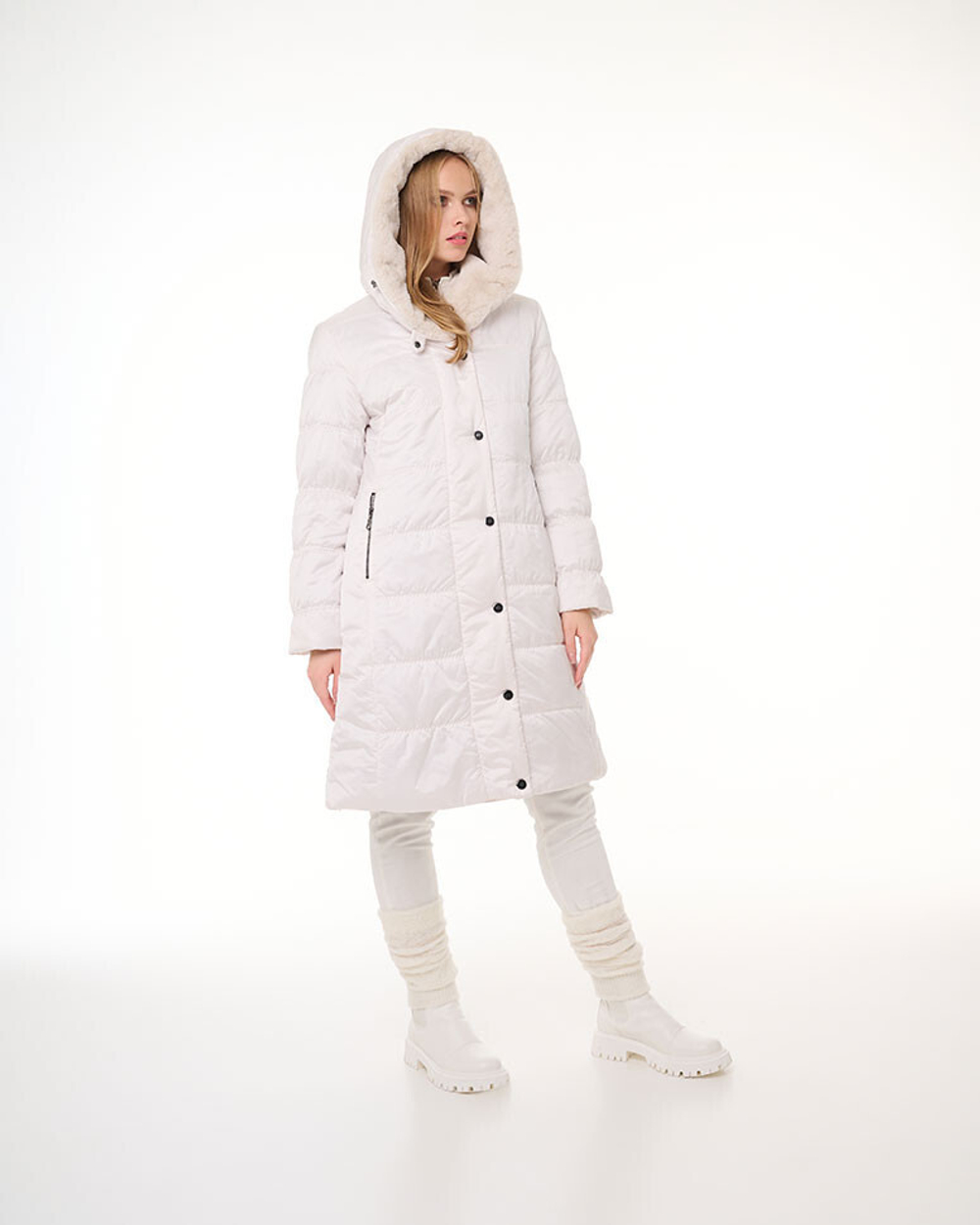 Пальто женское 4407-302/FUR-FW22 Dixi Coat