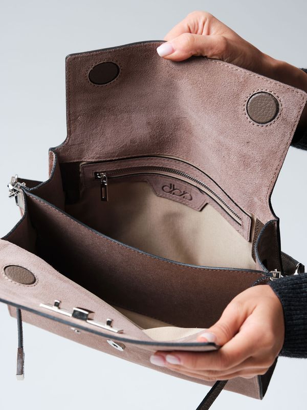 Замшевая сумка Rachel DBR 31361 капучино