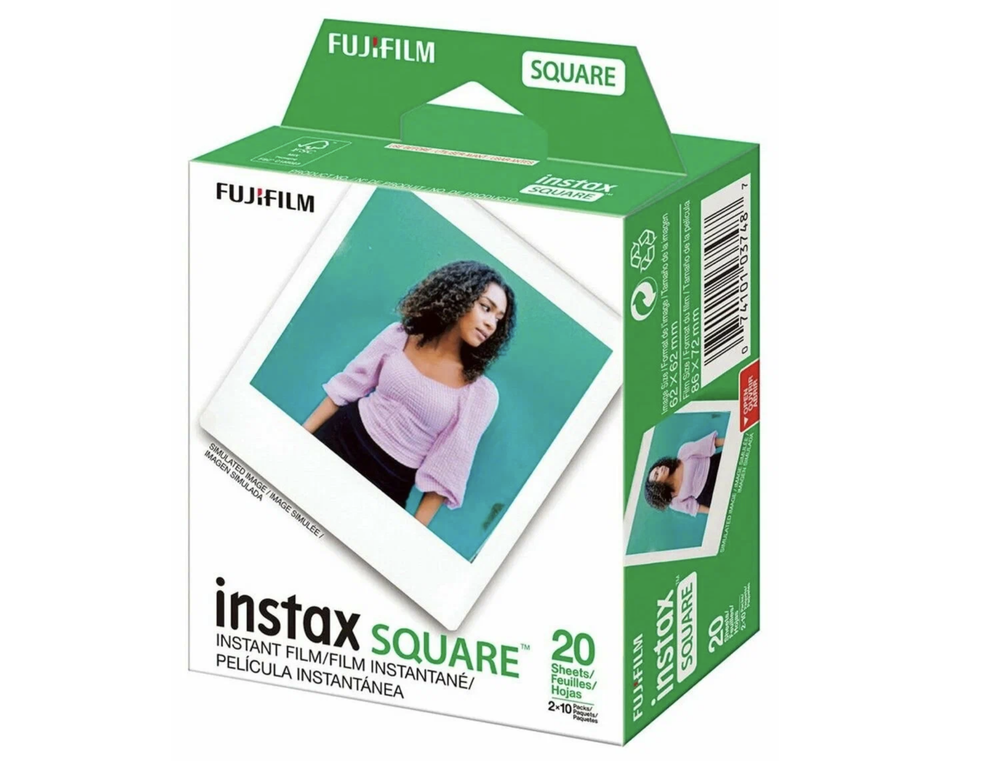 Бумага для фотоаппарата моментальной печати Fujifilm Instax Square (20шт)