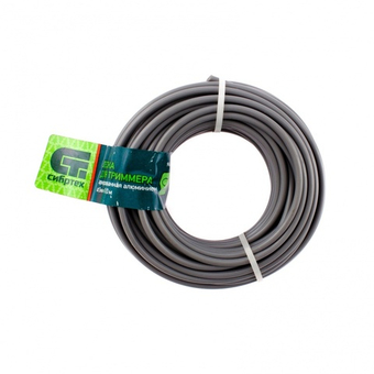 Леска для триммера круглая, армированная алюминием, 3.0 мм х 10 м, Сибртех