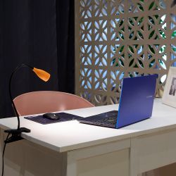 ULM-D501 4W-4000K ORANGE Светильник настольный светодиодный прищепка. Механический выключатель. Оранжевый. TM Uniel