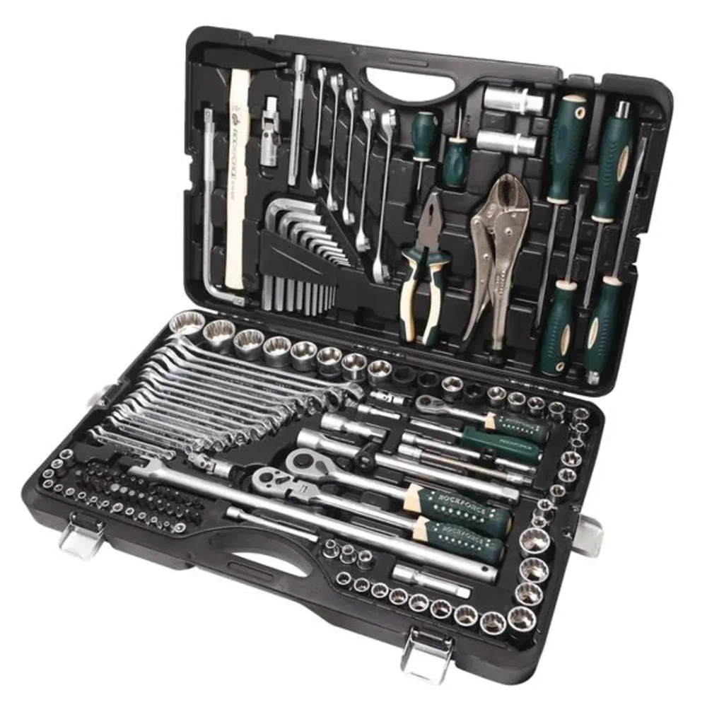 Набор инструментов 142пр. 1/4''3/8''1/2''(6-гран.)(4-36мм, 27,30,32,36-12гр.) RockForce RF-41421-5 NEW 36