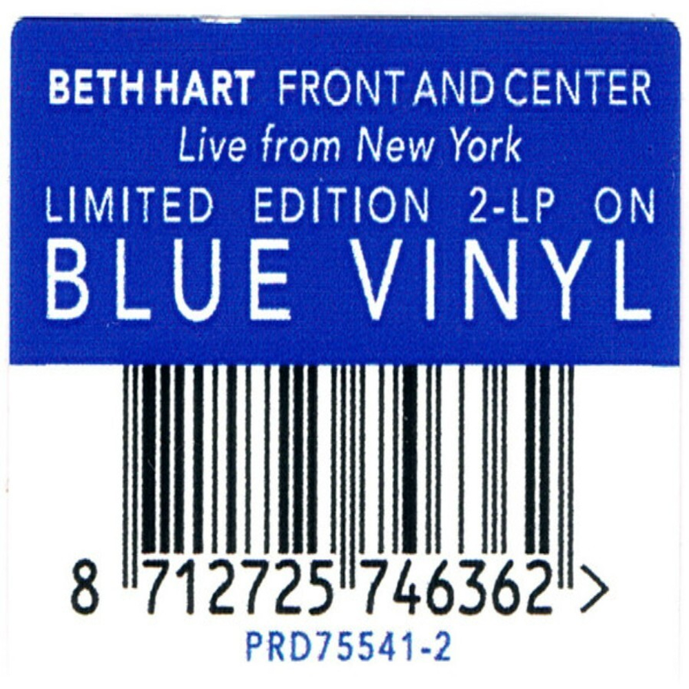 Beth Hart / Front And Center (Live From New York) (Coloured Vinyl)(2LP)