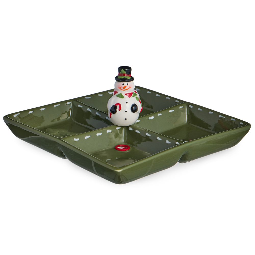 МЕНАЖНИЦА 4 СЕКЦИИ КОЛЛЕКЦИЯ "CHRISTMAS GIFT" 19*19*9,5 СМ