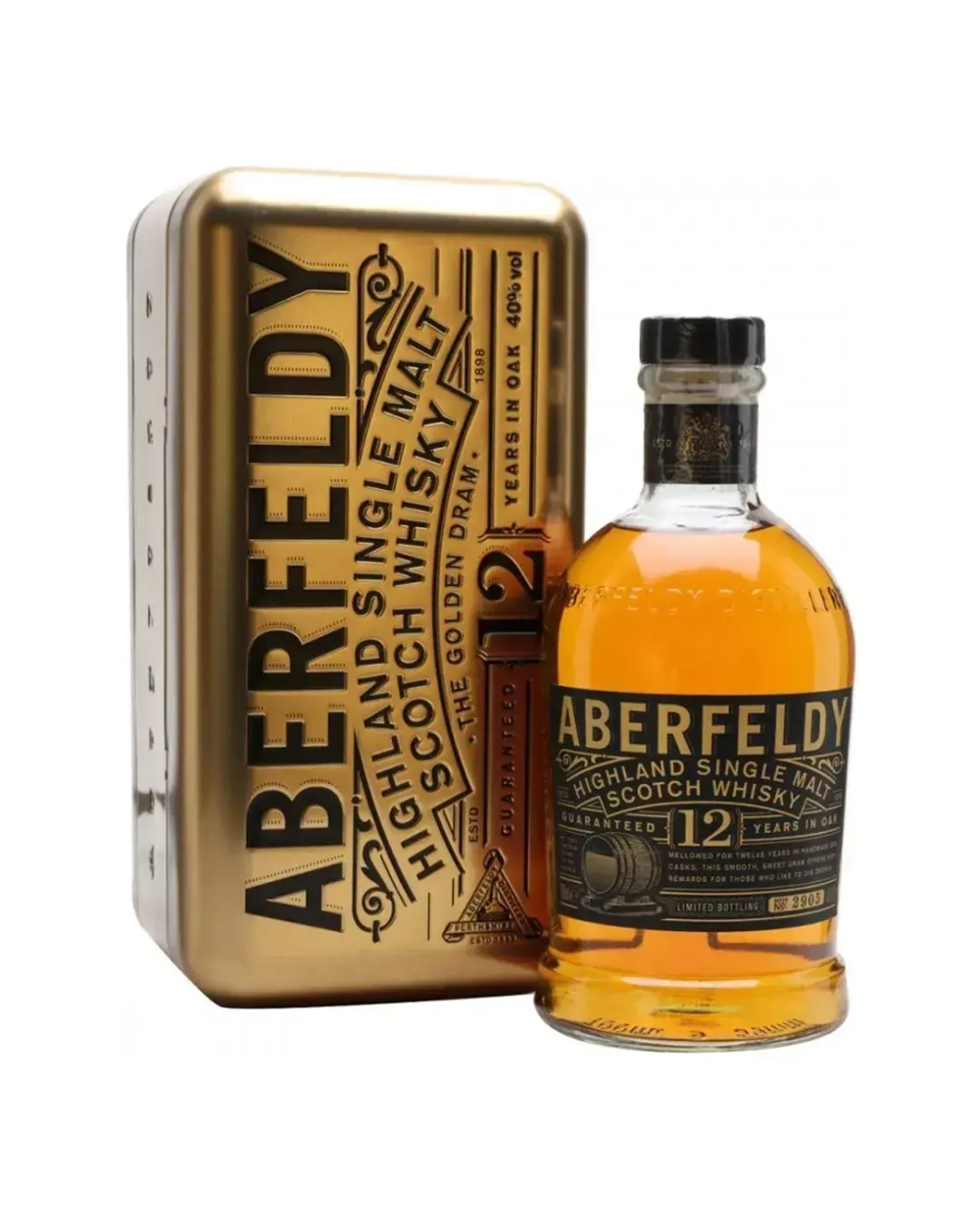 Aberfeldy 12 Y.O. 0,75 л. в металлической коробке