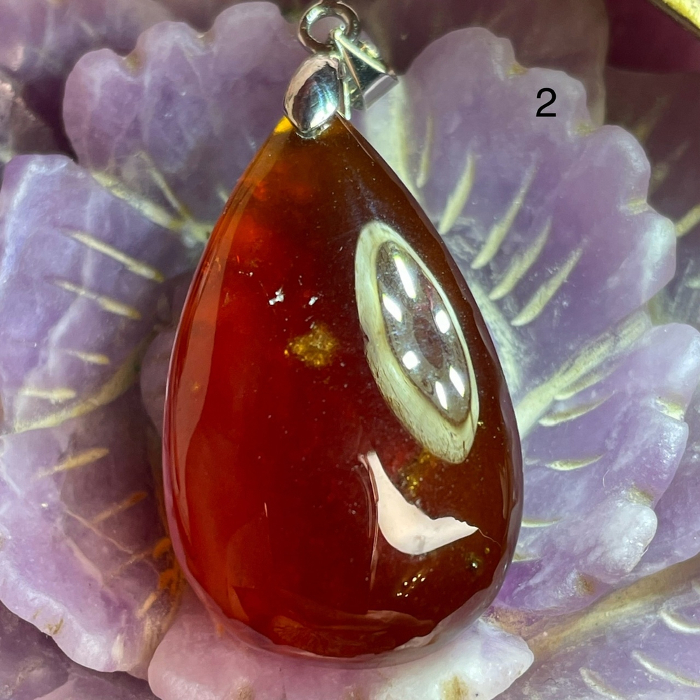 39014 Гранат Спессартин Кулон 20*28мм (Заряжено на Удачу)