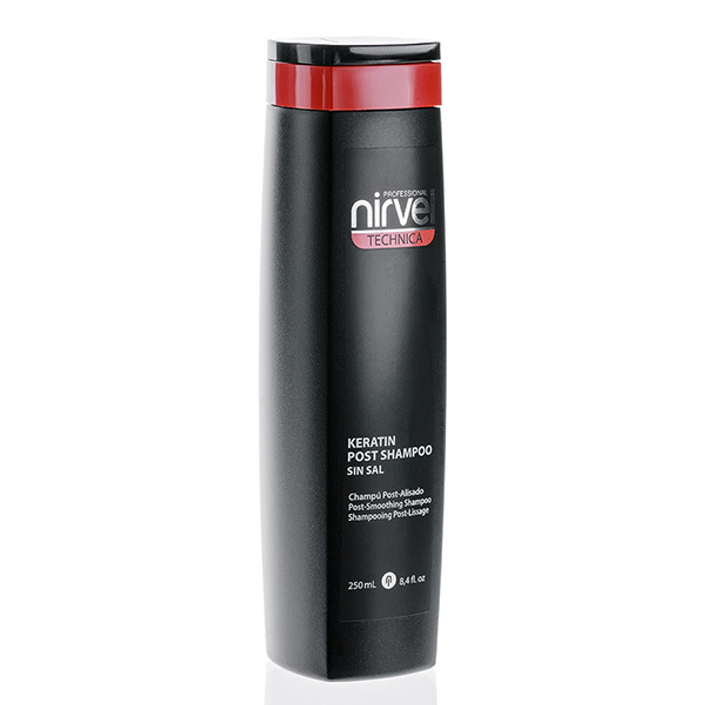 Шампунь кератиновый после процедуры выпрямления Nirvel Keratin Shampoo Post 250мл