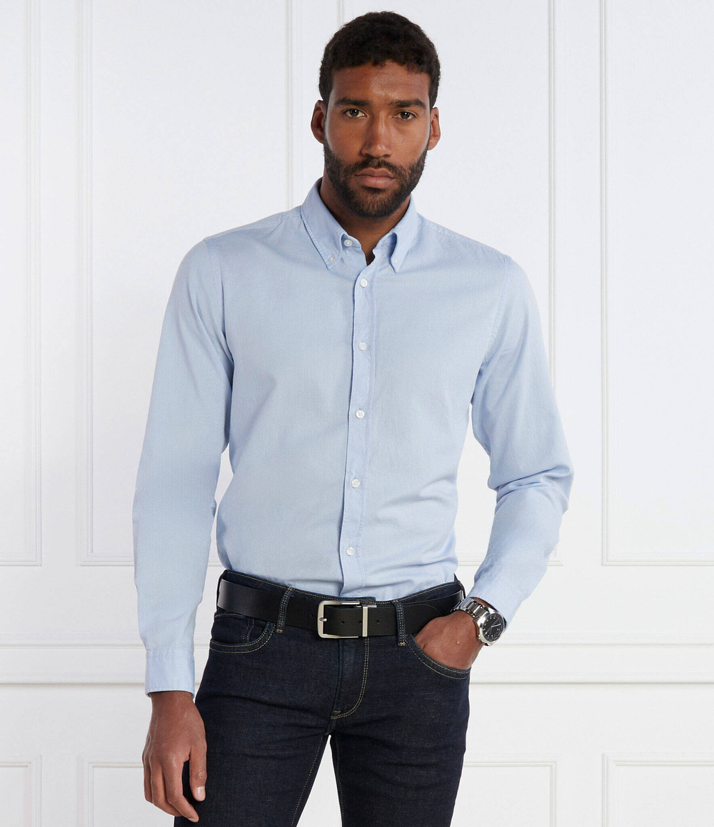 Рубашка Rickert BOSS ORANGE - голубой(50505389)