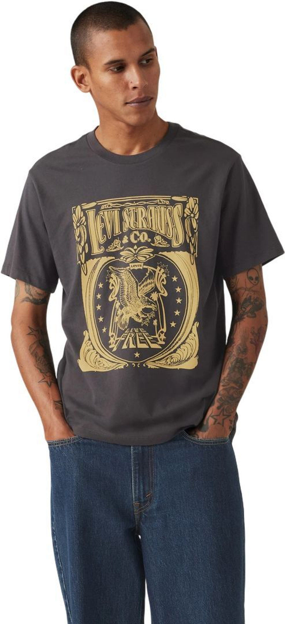 Футболка Levis GRAPHIC CREWNECK TEE черный