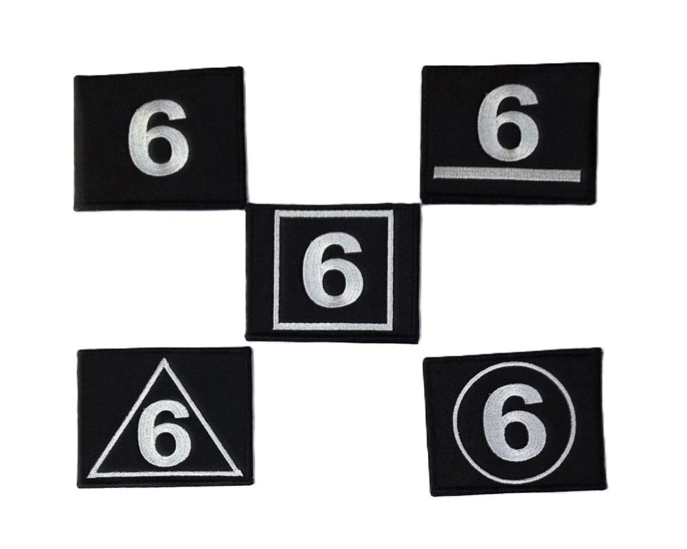 Нашивка (шеврон) с номером подразделения пожарно-спасательной части на боевую одежду пожарного