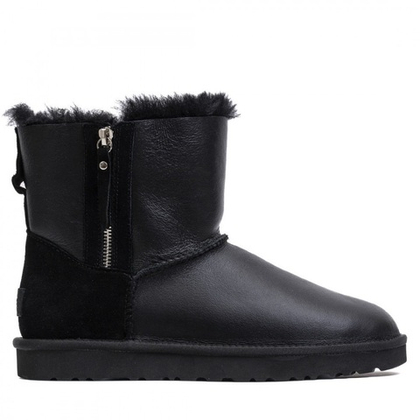 UGG Mens Classic Mini Double Zip Metallic Black