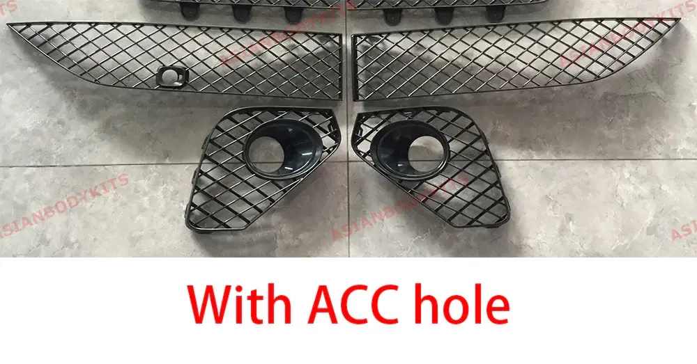 Передние решетки для Bentley Continental GT V8 W12 2018+ (черные) Бентли Континенталь