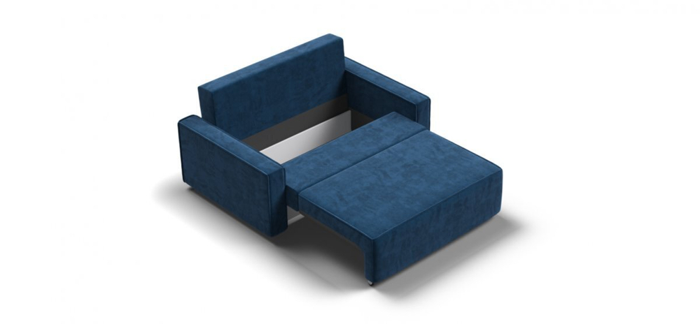 Диван Норд двухместный Велюр Монолит синий