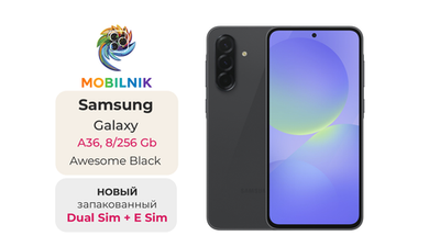 Samsung Galaxy A36 8 ГБ/256 ГБ Черный