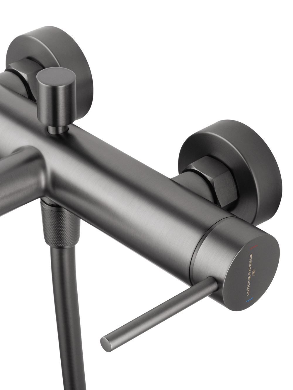 Смеситель для ванны с душем WONZON & WOGHAND STICK, Темный графит (WW-88639017-BGM)