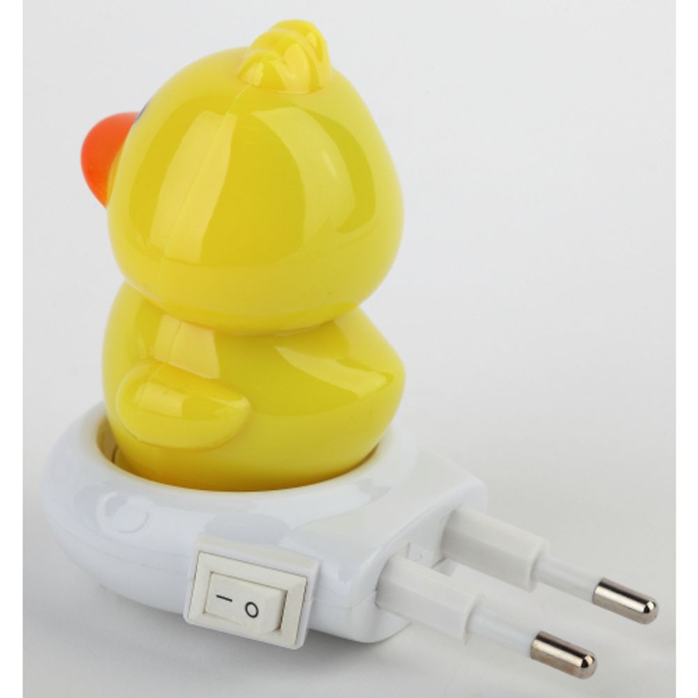 Ночник - светильник светодиодный ЭРА NN-609-SW-Y в розетку с выключателем желтый | Ночники
