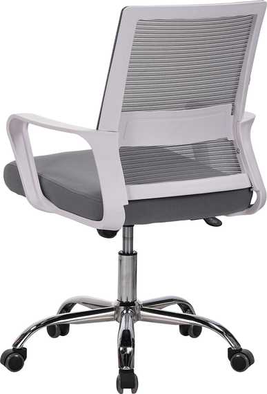 Кресло Everprof Simple White (Симпл Белый) Сетка Серый