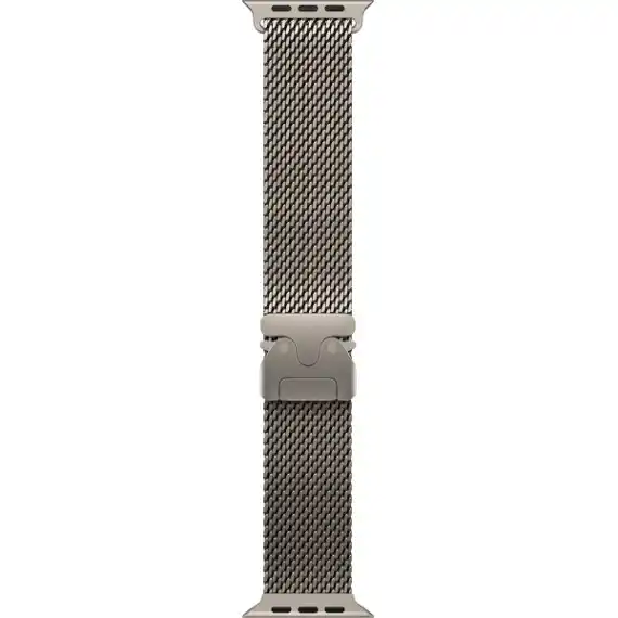 Apple Watch Ultra 3 (2025) GPS + Cellular, 49 мм, корпус из титана, ремешок Titanium Milanese Loop (L) цвета natural titanium (натуральный титан) MFOE4