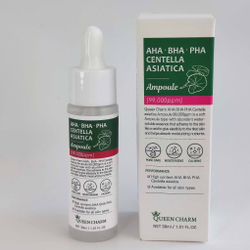 QUEEN CHARM Ампульная сыворотка для лица с AHA BHA PHA кислотами и центеллой азиатской 9,9% AHA BHA PHA Centella Asiatica Ampoule, 30 мл