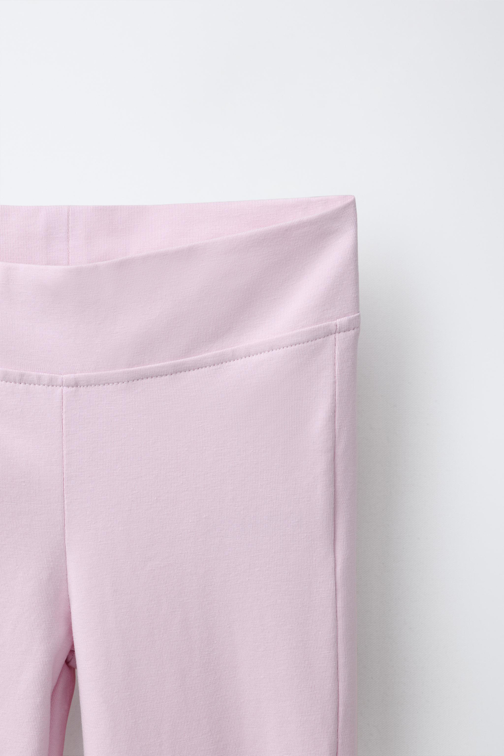 ZARA ЛЕГИНСЫ КАПРИ СО СБОРКОЙ, РОЗОВЫЙ