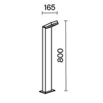 Ландшафтный светодиодный светильник Maytoni Paso O595FL-L12B3K
