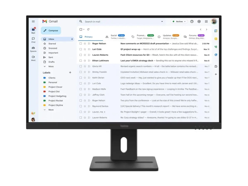 Монитор Lenovo ThinkVision E27-40 27" (64BCMAT4EU)