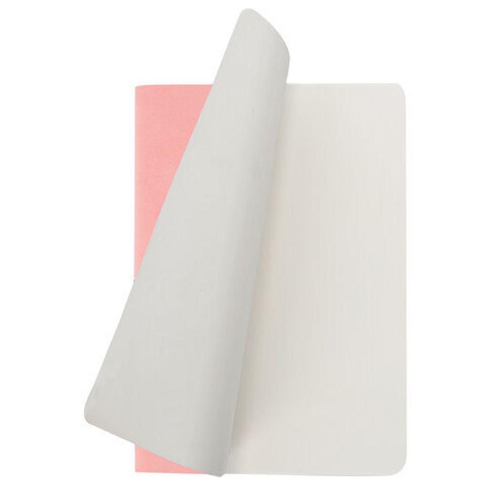 Тетрадь 60 л. без линовки обложка кожзам под замшу, сшивка, B5 (179х250мм), РОЗОВЫЙ, BRAUBERG CAPRISE, 403863