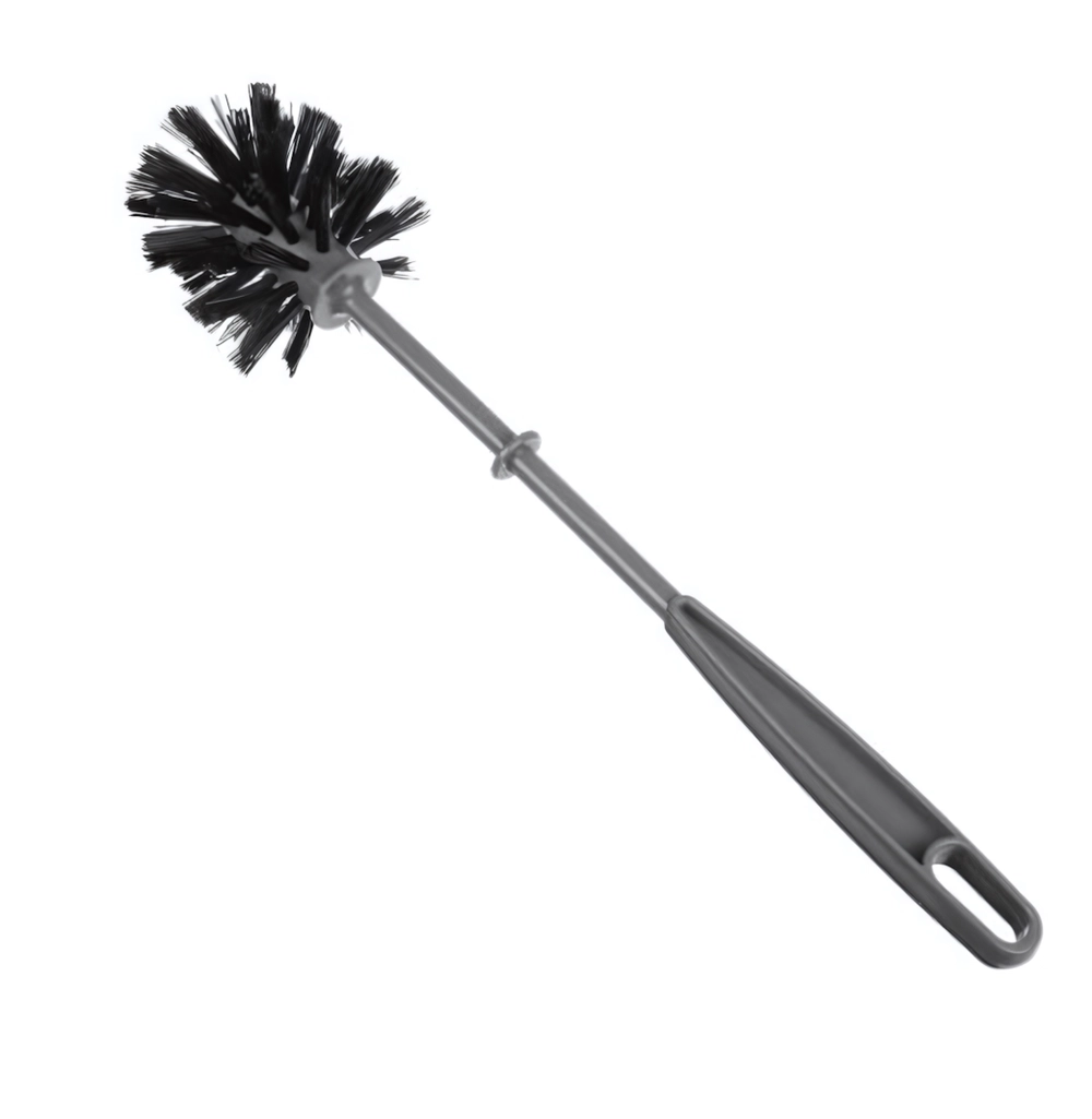 Ерш туалетный «Azur» серый с черной щетиной