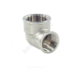 Угольник латунь никель переходной Ду 25х20 (1"х3/4") ВР/ВР SantechSystems
