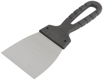 Шпатель, лезвие нержавеющая сталь, пластиковая ручка  80 мм