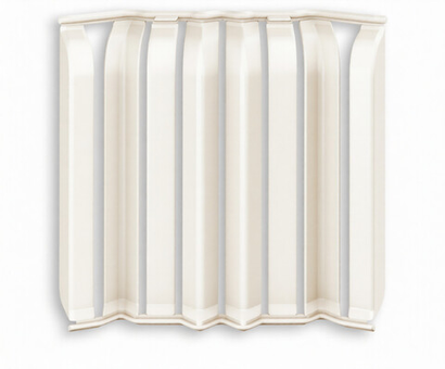 Накладки для плинтуса Идеал Дюра напольный округлый 80мм 033 Кремово-белый (2 набора из 8 элементов) во флоупаке