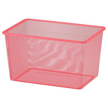 IKEA TROFAST  (ИКЕА ТРОФАСТ)  -  Контейнер из проволоки, светло-красный, 42x30x23 см