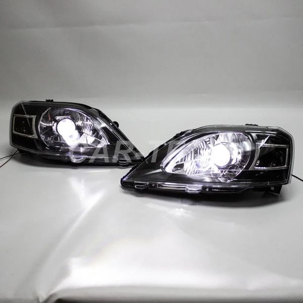 Фары Лада Ларгус передние с Bi LED модулями, черная маска