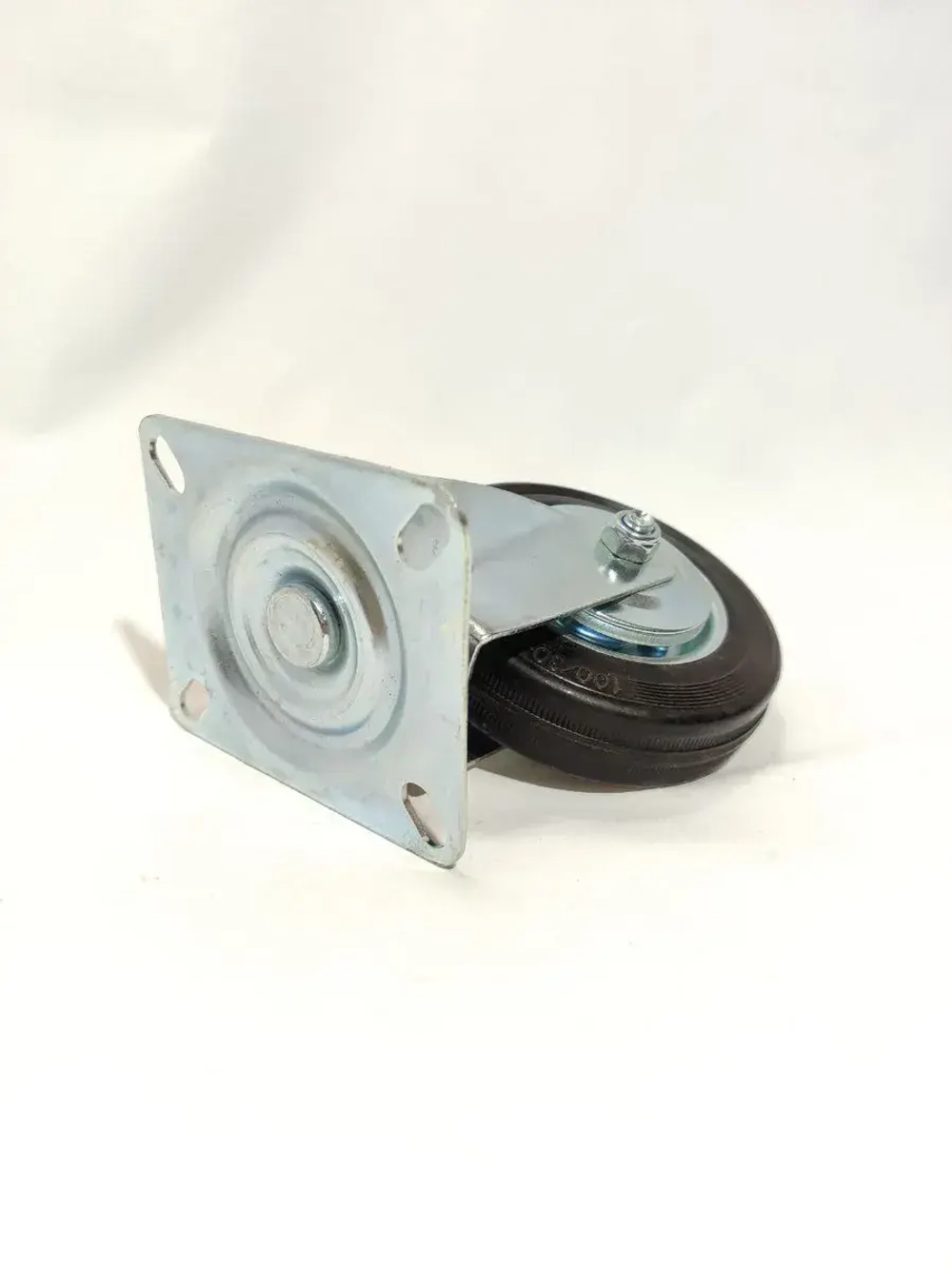 Колесо поворотное на площадке обрезиненное 2 шт