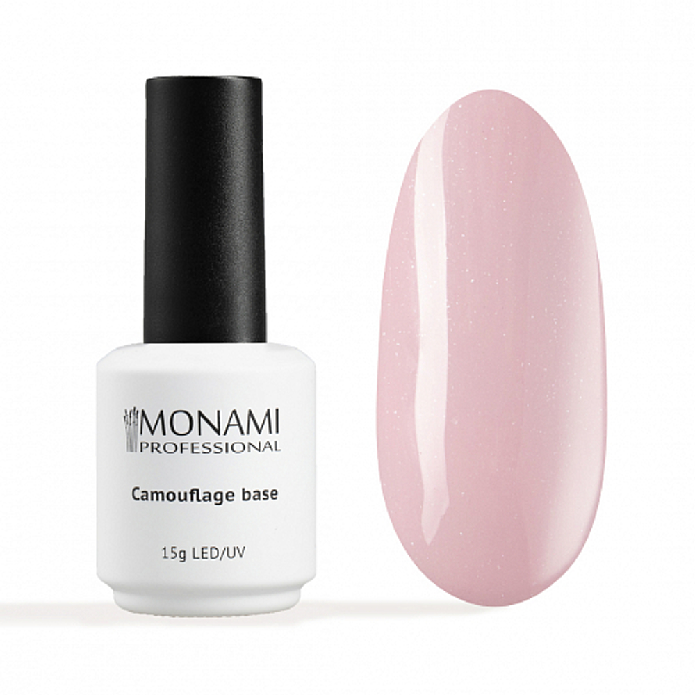 Monami, Rubber Base ROSE SHINE (15 мл)