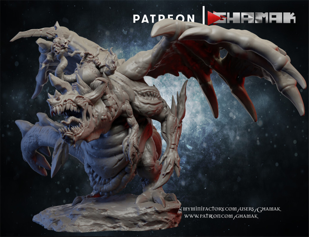 Grand Alliance Chaos Maggotkin of Nurgle Creatures of Chaos Pestilence Dragon Дракон чумы миниатюра для dnd, днд, pathfinder, фентези, Настольная игра, НРИ, Варгейм, РПГ