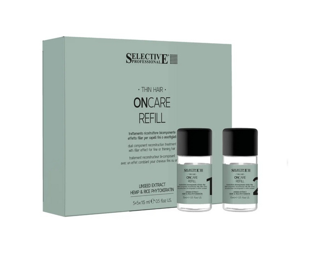 ONC REFILL "Refill treatment"- Филлер двух-компанентный для восстановления волос, 5 + 5 по 15 мл
