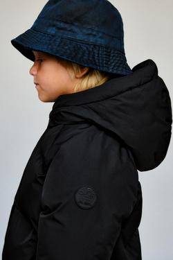 ZARA СТЕГАНЫЙ ПУХОВИК С КАПЮШОНОМ WATER REPELLENT, ЧЕРНЫЙ