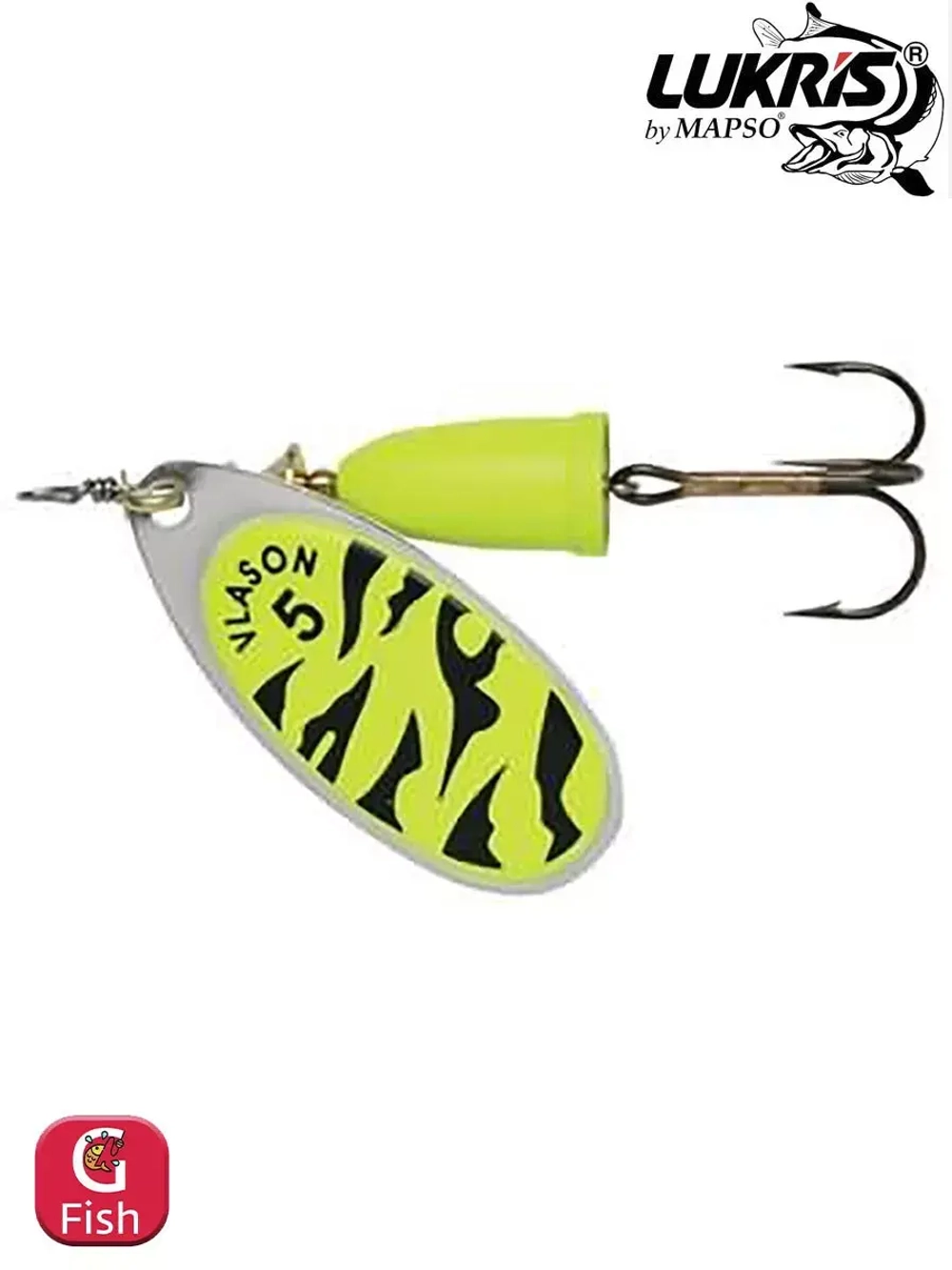 Блесна вертушка VLASON, 1, CFO, 1 шт 4 гр 50 мм