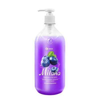 GraSS Milana крем- мыло увлажн. Черника в йогурте 500мл.