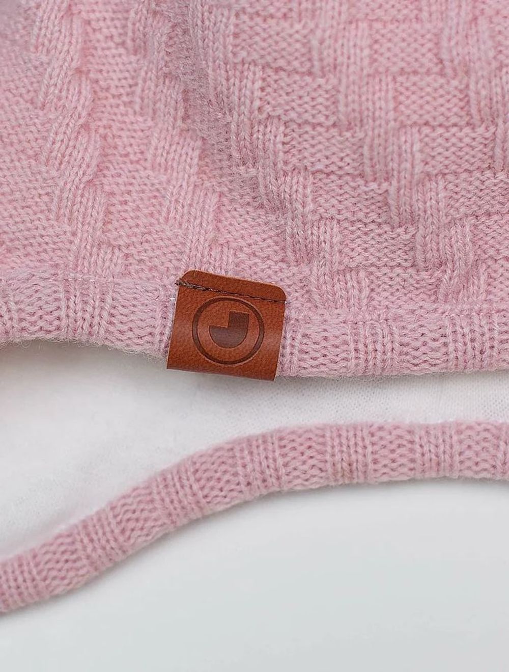 Шапка весенняя/осенняя вязаная КОДИ (Пыльная роза)