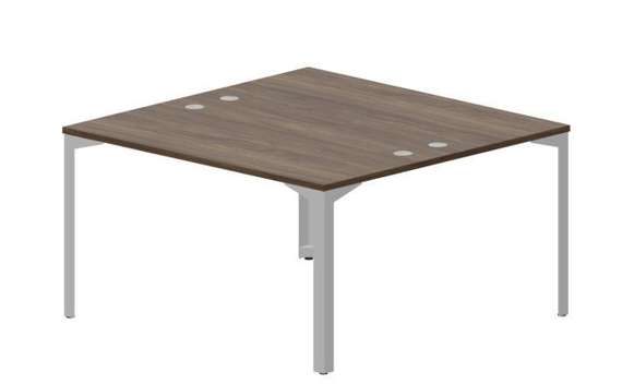 Составной стол на 2 рабочих места 138х136,6х75см (4 громмета)